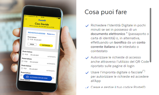 Poste Italiane: si arricchiscono le modalità per ottenere Spid da casa