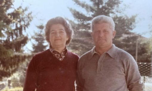 La signora Margherita Antonia Muraro con il marito Augusto Bicego (foto dalla pagina Facebook del sindaco)