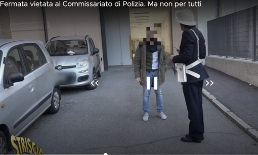 Striscia a Busto: «Fermata vietata al Commissariato, ma non per tutti» Striscia a Busto: «Fermata vietata al Commissariato, ma non per tutti»