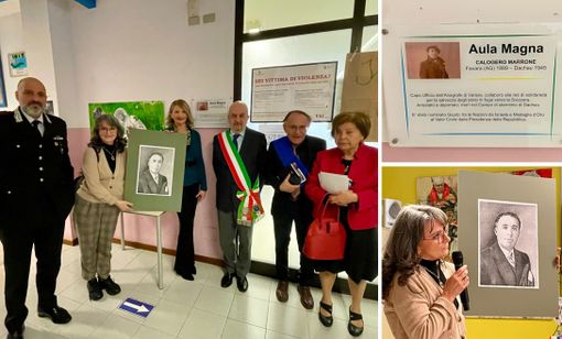 Intitolata stamattina a Calogero Marrone l'aula magna dell'ISIS Valceresio Intitolata stamattina a Calogero Marrone l'aula magna dell'ISIS Valceresio