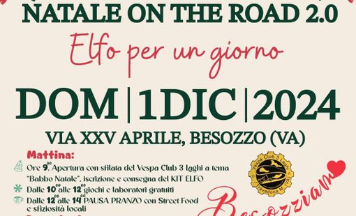 Natale on the road 2.0 tra elfi e solidarietà: Besozzo si trasforma nel villaggio di Babbo Natale Natale on the road 2.0 tra elfi e solidarietà: Besozzo si trasforma nel villaggio di Babbo Natale
