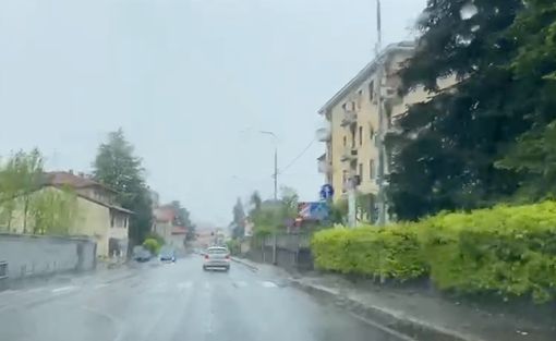 Viale Borri oggi attorno alle 17 si presentava così Viale Borri oggi attorno alle 17 si presentava così
