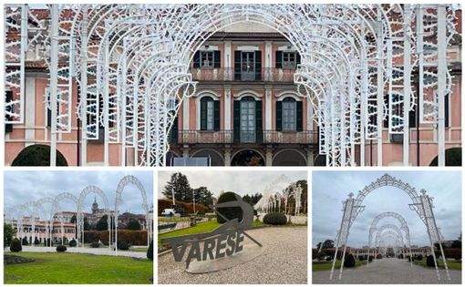 FOTO. I Giardini Estensi come non li avete mai visti: ecco come il parco si sta trasformando in una cattedrale di luci e magia natalizia