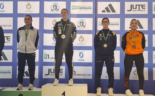 Roberta Dominici sul gradino più alto del podio per il kata U21 alla E-Work Arena di Busto