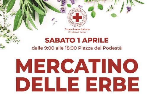 Cri Varese, una giornata in compagnia con il mercatino delle erbe