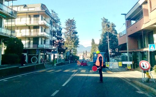 La zona di viale Borri interessata dai lavori