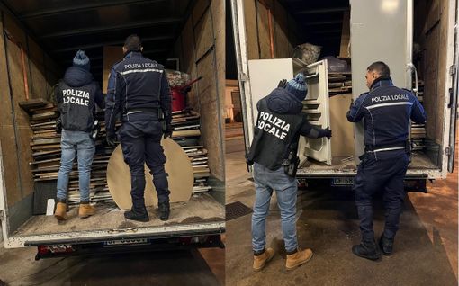 Rifiuti pericolosi, veicolo rubato e porto abusivo: due interventi della Polizia locale grazie alle telecamere