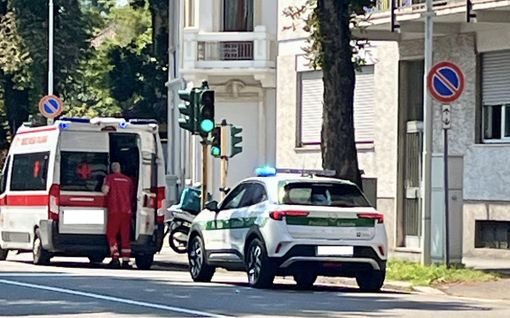 I soccorsi in viale Alfieri I soccorsi in viale Alfieri