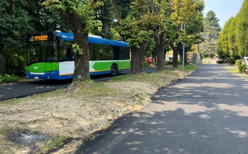 Nuovo asfalto nelle vie del quartiere di Bregazzana