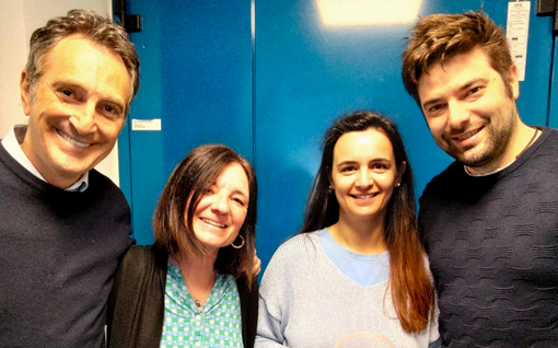 I fondatori de "Il Farm": da sinistra Francesco Acquati, Annalisa Grimaldi, Laura Pulze e Nicolò Baranzini