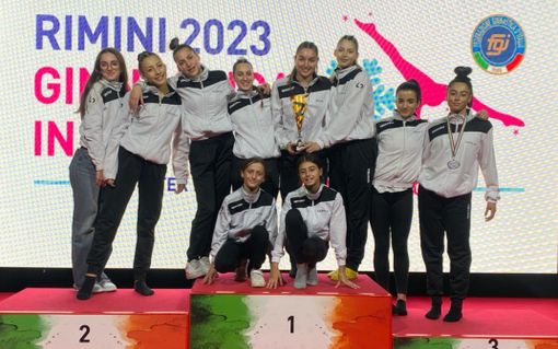 Le ragazze della Nuova Ginfit sul podio di Rimini