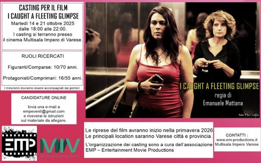 Nuovo film per Emanuele Mattana: aperti i casting a Varese per attori e comparsi dai 10 ai 70 anni