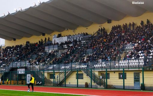 Oggi allo stadio "Pozzo-La Marmora" Biellese-Varese in un ambiente da categoria superiore (foto Biellese 1902)