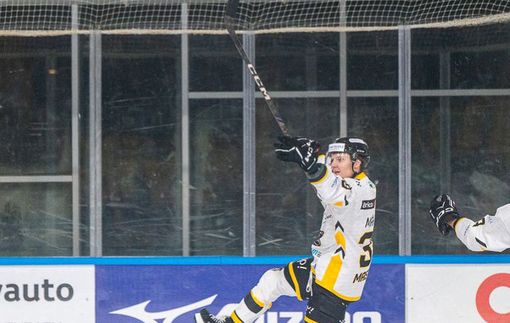 TI VOGLIAMO COSÌ William Makinen compirà 30 anni giovedì 19 giugno: in foto dopo il gol decisivo all'overtime contro il Fiemme dello scorso novembre