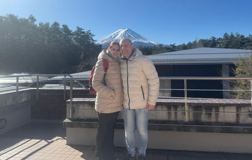 Elena Travaini e Roberto Lachin in uno dei loro viaggi in autonomia