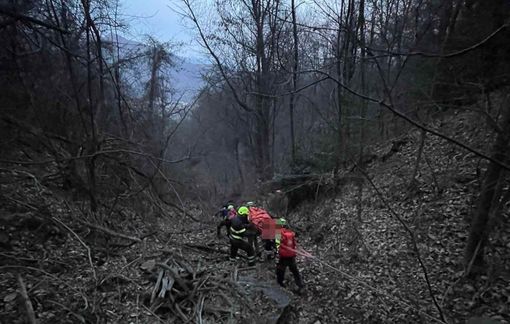 Le operazioni di soccorso di oggi a Bisuschio