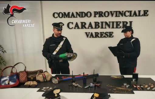 La refurtiva rinvenuta dai carabinieri
