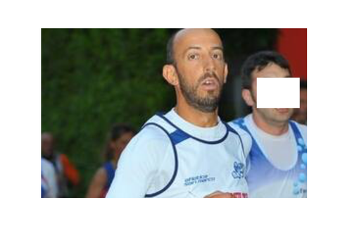 Alessandro, in una delle immagini da lui condivise che racconta la sua passione per la corsa