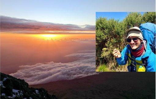 Pietro Clement alle falde del Kilimanjaro