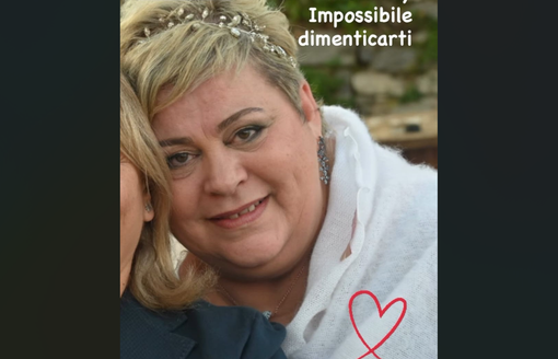 Daniela Vanin in una foto postata sui social da Angela Garro