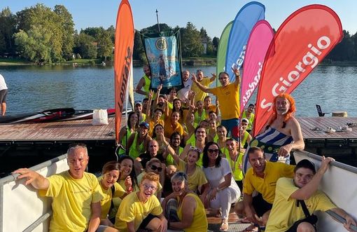 Palio di Sesto Calende, il trionfo del rione Oriano Oneda. Il tuffo del sindaco nel Ticino
