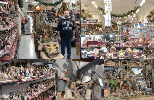 Alla Cartoleria Andreoni di via Garibaldi a Varese si torna bambini: Chiara Andreoni e il marito Stefano si occupano di allestire ogni anno allestimenti e vetrine speciali