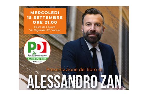 Alessandro Zan alla Schiranna per presentare il suo libro