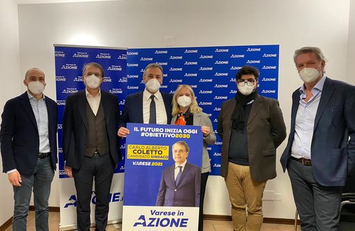 Coletto candidato sindaco di Azione. Nel nome di Pignone. «Varese è grigia, ridiamole il colore del futuro. Progettiamo la città del 2030»