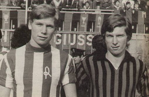 Duino Gorin, a destra, insieme a suo fratello Fabrizio (foto magliarossonera.it)