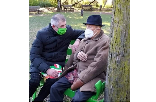 Il dottor Mosca con il sindaco Puricelli