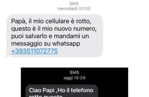 Una nuova truffa corre sugli smartphone: «Papy ho il telefono rotto, mandami un messaggio a questo numero temporaneo» Una nuova truffa corre sugli smartphone: «Papy ho il telefono rotto, mandami un messaggio a questo numero temporaneo»