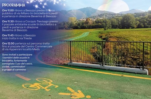 Pista ciclopedonale Besozzo-Caravate: il 7 ottobre l'inaugurazione del nuovo tratto