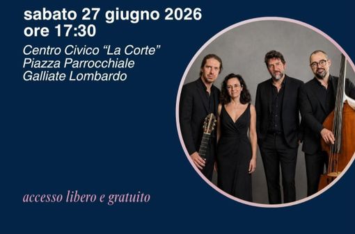 A Galliate Lombardo il concerto "Suite & Blue Quartet", un viaggio tra musica classica, jazz e improvvisazione A Galliate Lombardo il concerto "Suite & Blue Quartet", un viaggio tra musica classica, jazz e improvvisazione