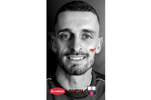 Nella foto uno dei protagonisti del filmato: il capitano della Varesina Calcio, Marco Gasparri Nella foto uno dei protagonisti del filmato: il capitano della Varesina Calcio, Marco Gasparri