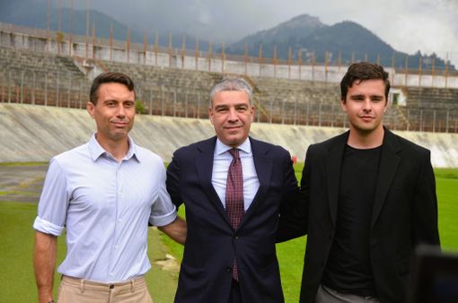 Il ds Battaglino, il presidente Girardi e Giovanni Rosati