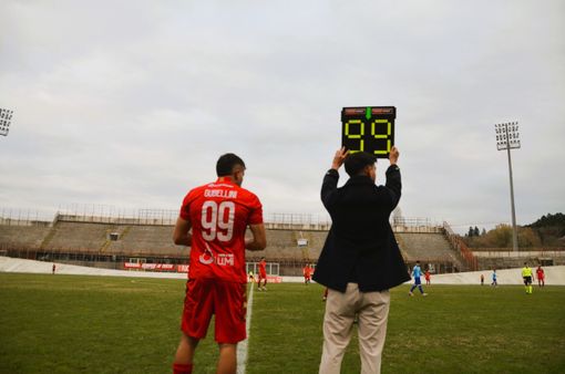Gubellini entra e un suo gol ribalta la partita con il Chieri a tempo scaduto (foto Ezio Macchi) Gubellini entra e un suo gol ribalta la partita con il Chieri a tempo scaduto (foto Ezio Macchi)