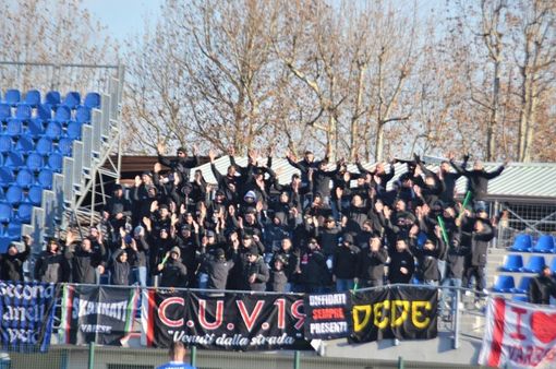 La Curva Nord a Seregno domenica scorsa