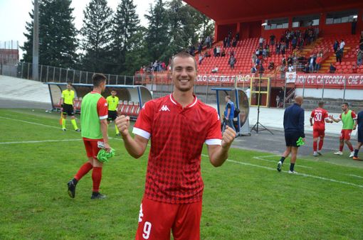 Stefano Banfi, 23 anni, 11 gol nell'ultima stagione con i biancorossi (Foto Ezio Macchi) Stefano Banfi, 23 anni, 11 gol nell'ultima stagione con i biancorossi (Foto Ezio Macchi)