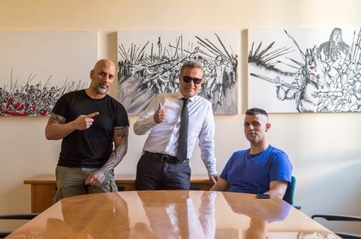 Da sinistra: Peritore, Albani e Sensei