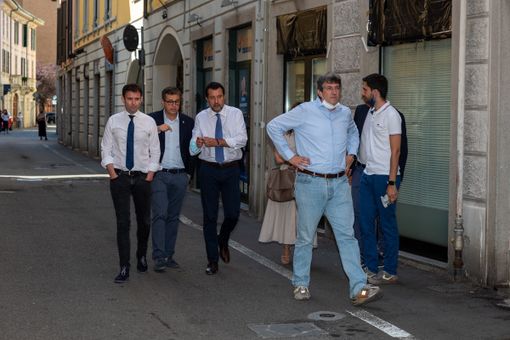 La visita di Salvini a Gallarate (foto di Alessandro Galbiati) La visita di Salvini a Gallarate (foto di Alessandro Galbiati)