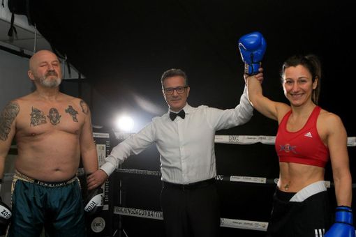 Sul set di “Mettiamo la violenza al tappetto”