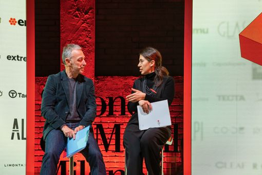 La presentazione del Salone con la presidente Maria Porro e Linus - foto per cortesia del Salone, Andrea Mariani