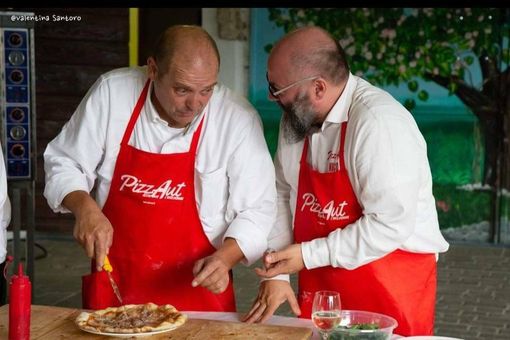 La foto postata da Nico Acampora con Enrico Celeghin