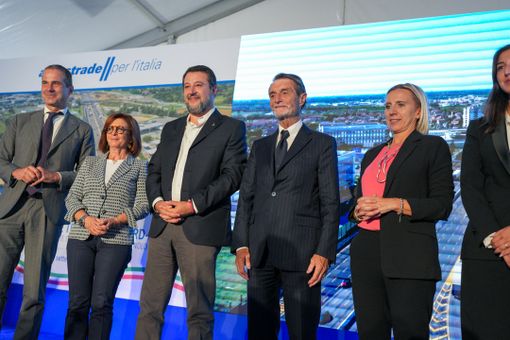 L'inaugurazione della quinta corsa della A8 a Lainate con il ministro Salvini L'inaugurazione della quinta corsa della A8 a Lainate con il ministro Salvini