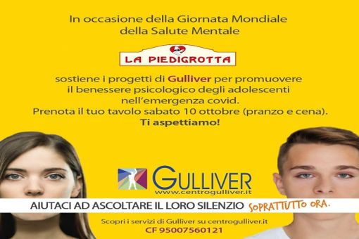 Giornata mondiale della salute mentale, il gesto della Piedigrotta: incasso al centro Gulliver. «Il bene che si fa agli altri poi torna indietro»
