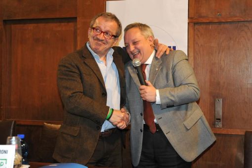 Roberto Maroni con Stefano Bruno Galli Roberto Maroni con Stefano Bruno Galli