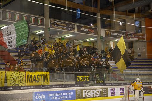 Il popolo giallonero un anno fa alle final four di Merano: stasera i Mastini possono regalare alla città la gioia di un'altra finale