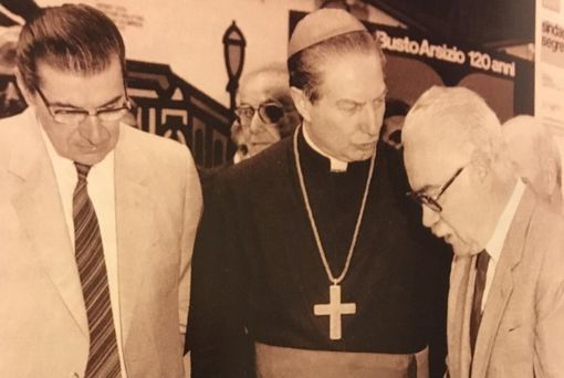 Il sindaco Borri con il Cardinal Martini