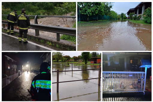 Il maltempo non dà tregua: super lavoro dei vigili del fuoco. A Vergiate case allagate, a Samarate centro ippico a mollo. Varese, sale ancora il lago