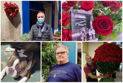 «Spike sulla porta attende Ave, qualche cliente entra e piange. La sua cartolina in regalo per la festa della mamma» «Spike sulla porta attende Ave, qualche cliente entra e piange. La sua cartolina in regalo per la festa della mamma»
